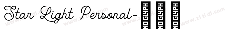 Star Light Personal字体转换